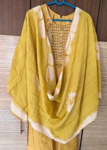 Green Embroidered Kurta Set XXL