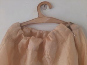 Heavy Work Long Top With Skirt-Rose Color💗