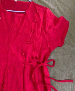 Red Embroidered Top Bust 36-38