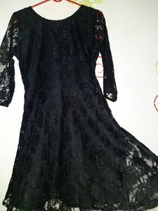 Black Lace Mini Dress 👗
