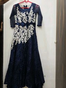 Ethnic Royal Blue Gown
