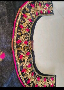 Banarasi Astar Black &amp; Dark Pink Patiala Salwar