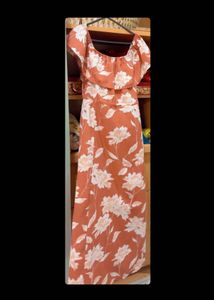 Floral Off-Shoulder Maxi Dress