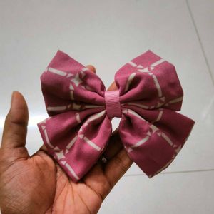 Handmade Cute Pink Hair Bow