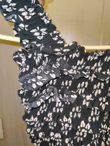 Black Floral Cami Top