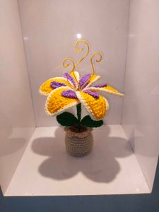 Crochet Tangled Potted Flower ✨