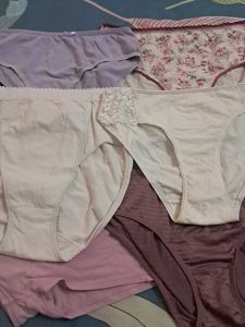 Six Pure Cotton  Imported Fabric Panty