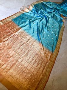 Pure Silk Kanjivaram Blue Lagoon