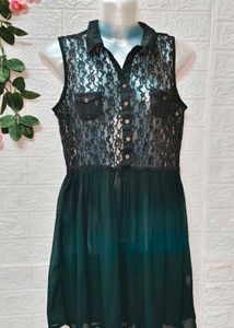 Size S/M/L 🎁Buy 2 Get 1 Free 🎁Lace Overlay Dress