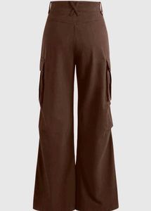 Combo: Y2K Baggy Fit Women Cargo In Brown &amp; Solid