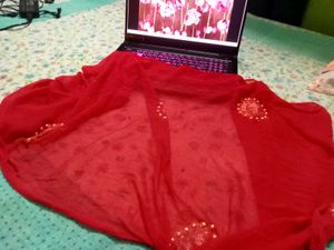 Red  Dupatta