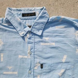 Zara shirt sky blue