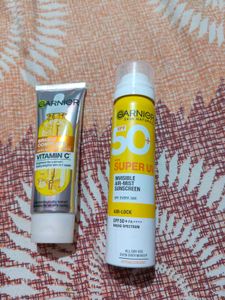 Garnier Face Wash And Serum