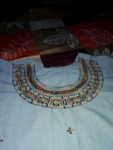 1+1 Combo Kurtis With Embroidery Design