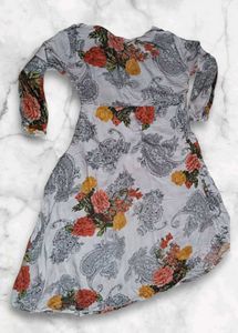 Floral Paisley Long Sleeve Dress