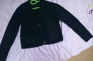 Black Knit Cardigan