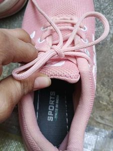Pink &amp; White Sneakers