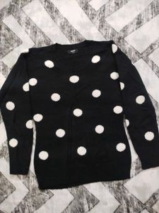 Cute Black Polka Dot Sweater
