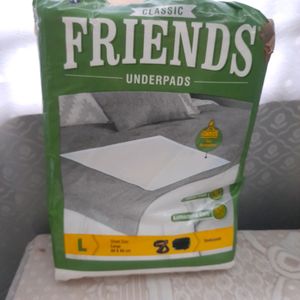 Friends Underpads, Large, 8 Pcs Of 10, Resealed Pk