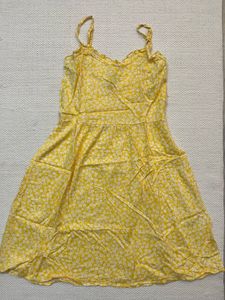H&M Yellow Floral Sundress Size XS
