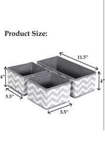 Drawers For Underwear,bra,socks,scarves -Gray Wave