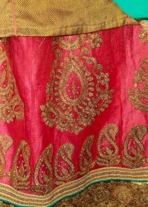 Lehanga Pink Green Combination Set