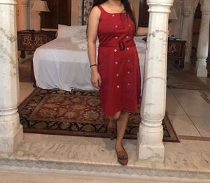 Mehroon Red Dress