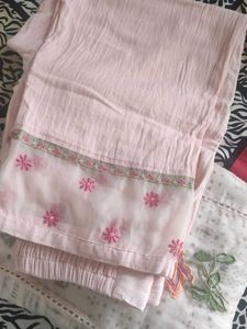 Organic Cotton+Organza Suit Set
