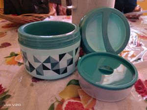 Beautiful Design Green Colour Tiffin Box 💚💚