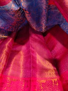 Elegant Blue &amp; Pink Saree