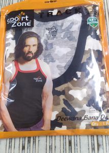 Esteem Mens Cotton Printed Vest,Sleeveless,