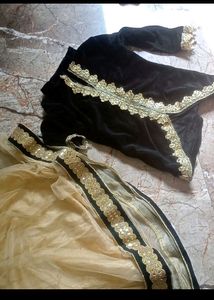 Black&amp;Golden Lehnga Choli