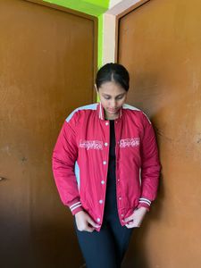 Red Varsity Style Jacket
