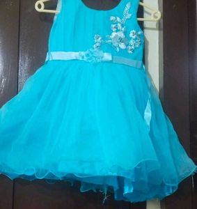 Cute Blue Party Dress
