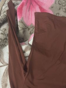 Brown Long Sleeve Top