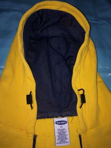 OLD NAVY UNISEX YELLOW ZIP-UP HOODIE