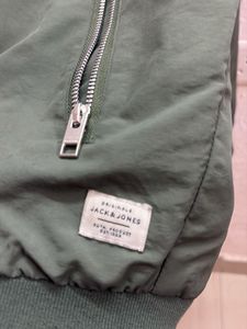 Jack &amp; jones Olive Green Bomber Jacket