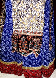 AFSANA 2 In 1 Blue Anarkali Suit