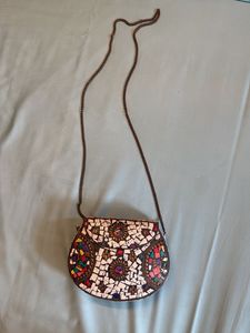 Vintage Mosaic Crossbody Bag