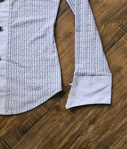 Striped Stylish Button-Up Shirt