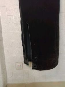 Velvet Slit Dress