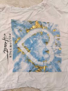 White Colour Printed Crop Top