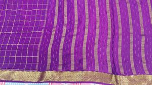 Elegant Purple &amp; Green Saree