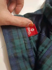 Plaid Pleated Skirt, uniform skirt 28 size