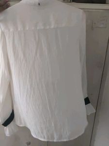 Elegant White Ruffle Shirt