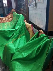 Green &amp; Gold Sari