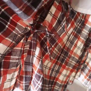 Vintage Plaid Midi Skirt