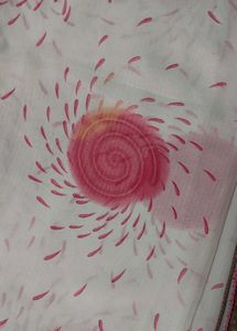 Pink Floral Saree