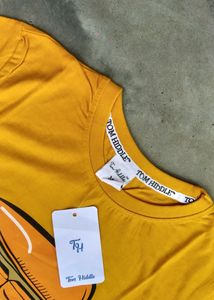 Brand New Graphic Printed Yellow Mens Tshirts