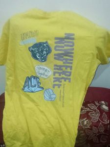 Graphic Print Tee Yellow